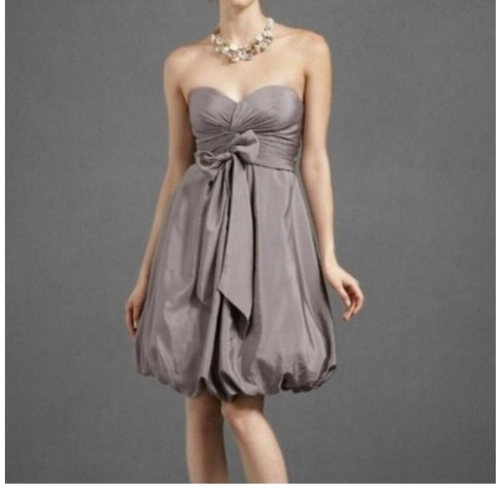 Anthropologie Strapless Brown/Gray Dress